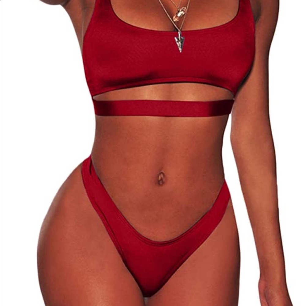 Red Thong Bikini